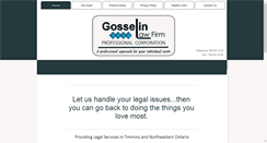 Desktop Screenshot of gosselinfirm.ca