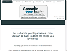 Tablet Screenshot of gosselinfirm.ca